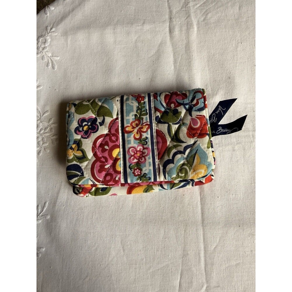 Vera Bradley Quilted Cotton Wallet in "Hope Garden" Pattern - Retired